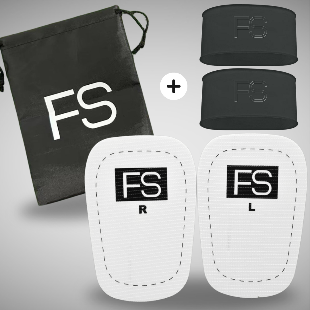 Conjunto fijo y seguro FS (espinilleras + cintas)